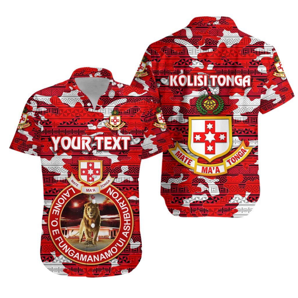 (Custom Personalised) Kolisi Tonga Hawaiian Shirt Mate Ma’A Tonga Camouflage Vibes Lion Ashburton