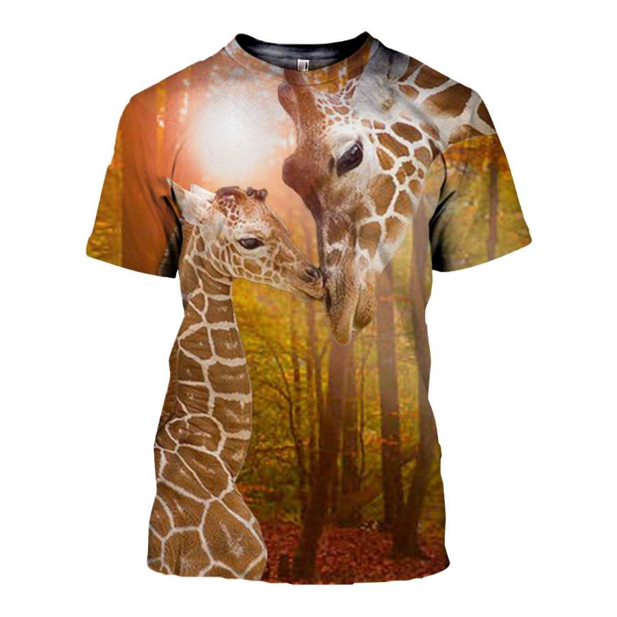 3D All Over Printed Giraffe T Shirt Hoodie 261217