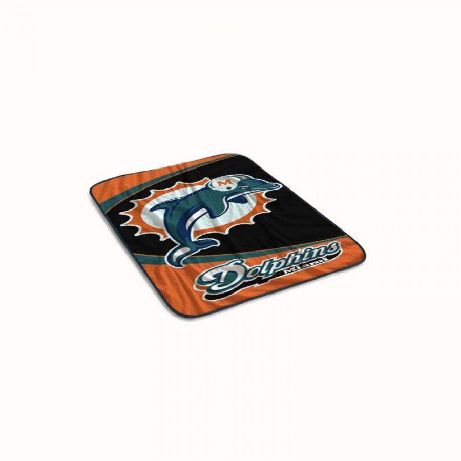 Miami Dolphins Logo Fleece Blanket