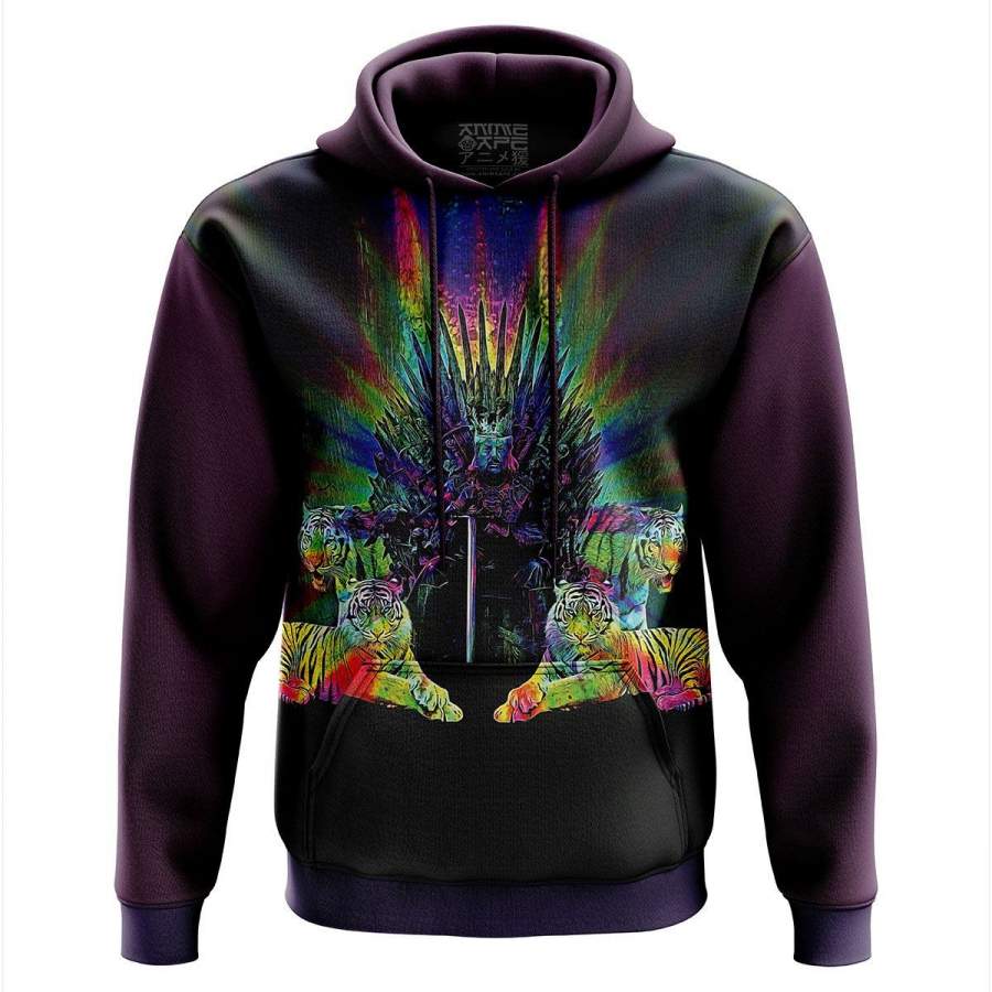 Tiger King Throne Color Hoodie