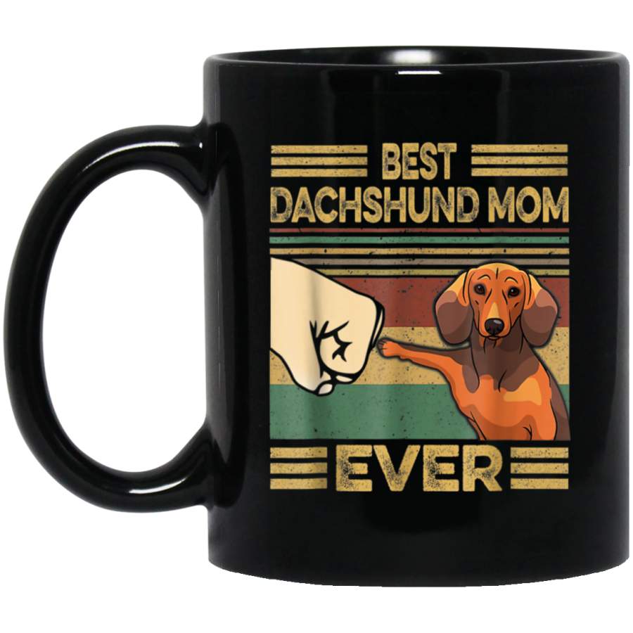 Vintage Best Dachshund Mom Ever Dog Lover for Mothers Day Mug