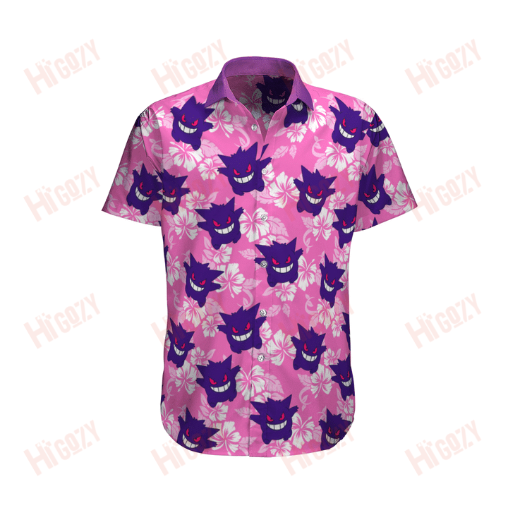 Gengar Hawaii Pokemon Hawaii Shirt Ha5906