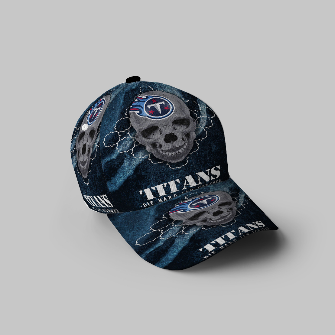 Tennessee Titans Skull V17 3D Printing Baseball Cap Classic Hat