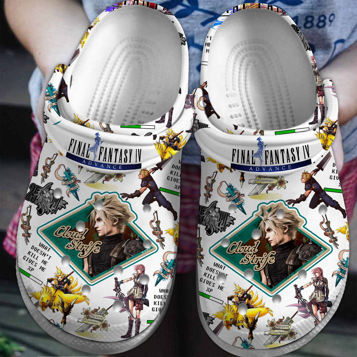 Final Fantasy Game Crocs Crocband Clogs Shoes Comfortable For Men Women and Kids