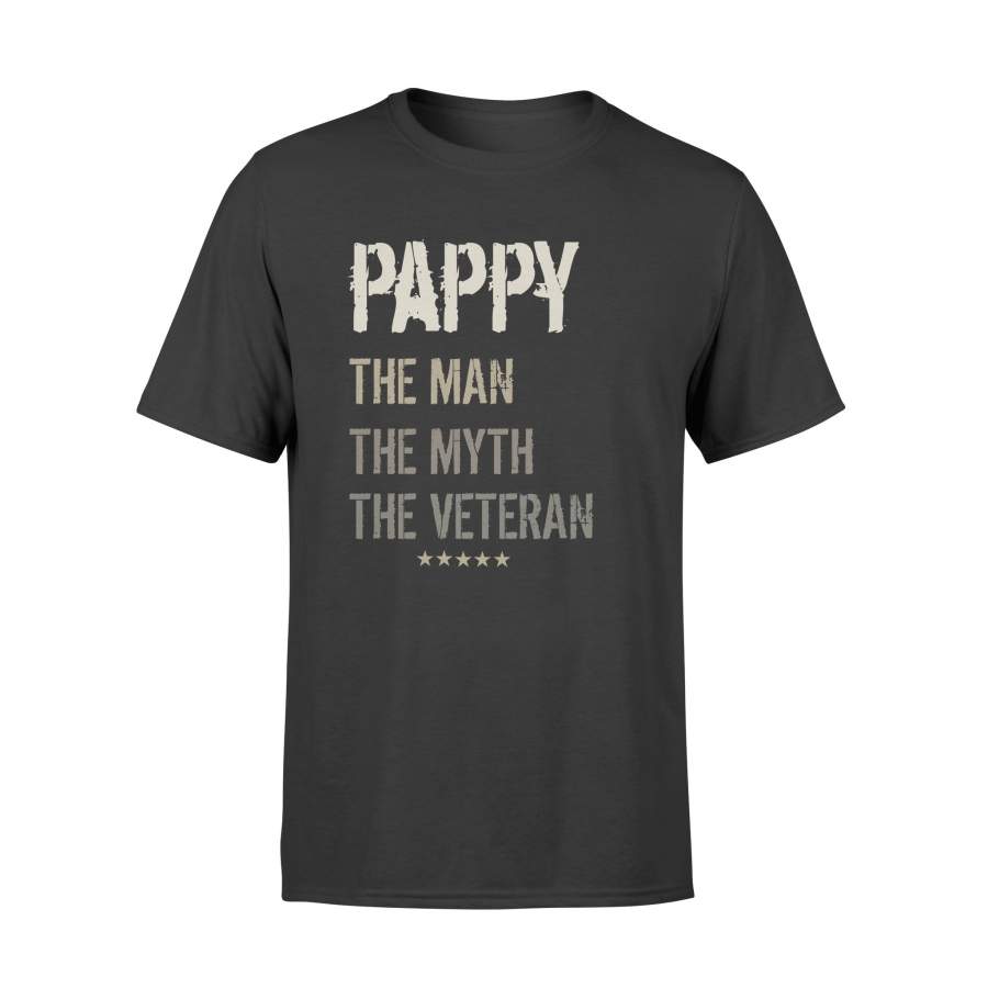 YOLOstuff pappy the Man the Myth the Veteran T-shirt