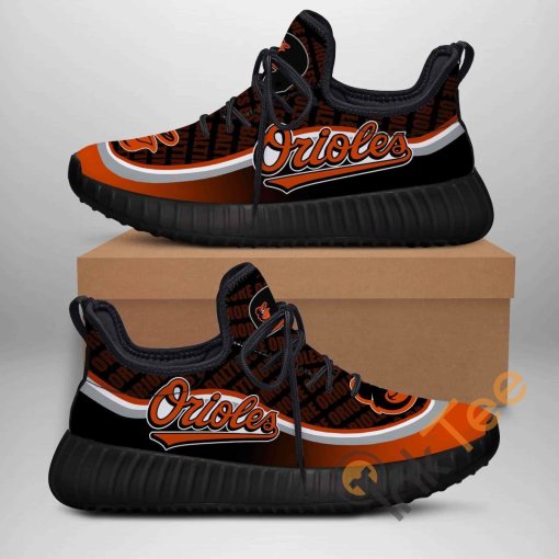 Baltimore Oriole Football Custom Shoes Personalized Name Yeezy Sneakers