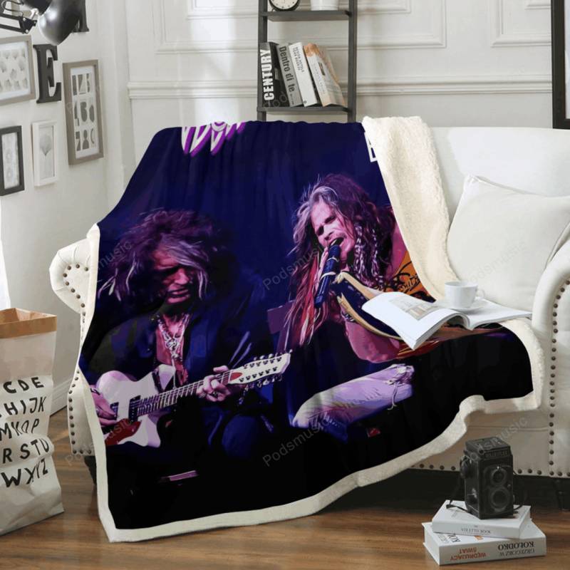 Aerosmith Sweet Emotion – Music Art For Fans Sherpa Fleece Blanket