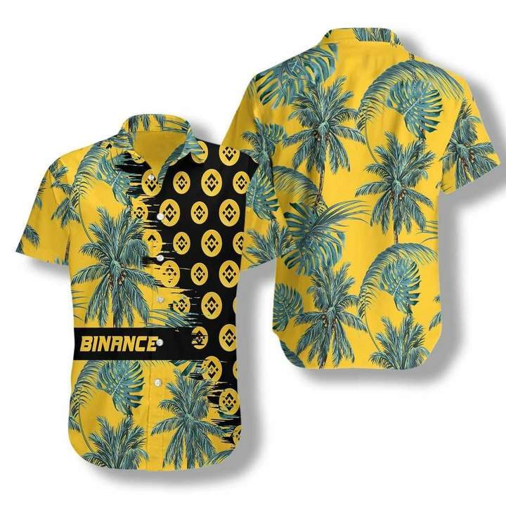 Binance Coin Yellow Hawaii Shirt Unisex Adult Ha86091