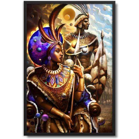 Amazing Beautiful Black Queen Canvas Print Wall Art Poster Print, Wall Art Canvas, Poster Canvas Wall Decor