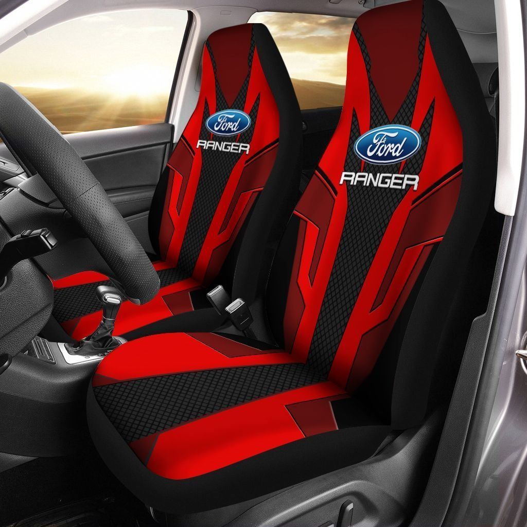 Ford Ranger TDV Car Seat Cover (Set of 2) Ver 1 (Red)