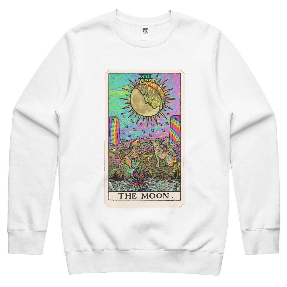 Psychadelic Tarot- The Moon Crewneck Sweatshirt