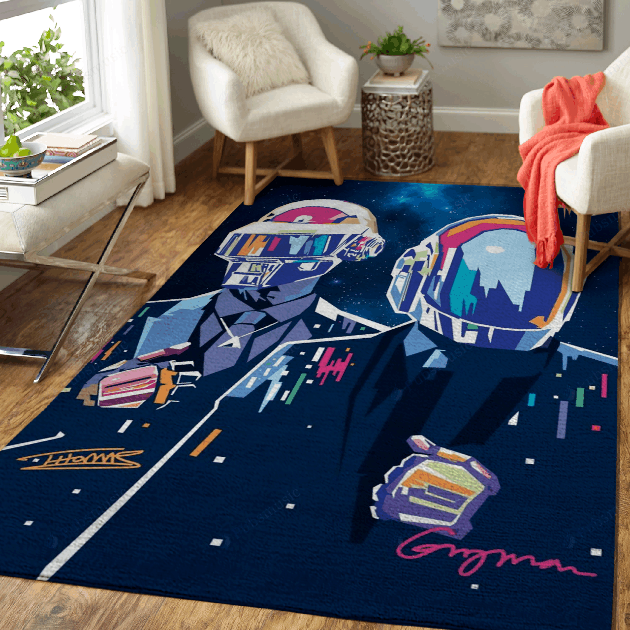 Daft Punk – Dj Art For Fans Area Rug Carpet