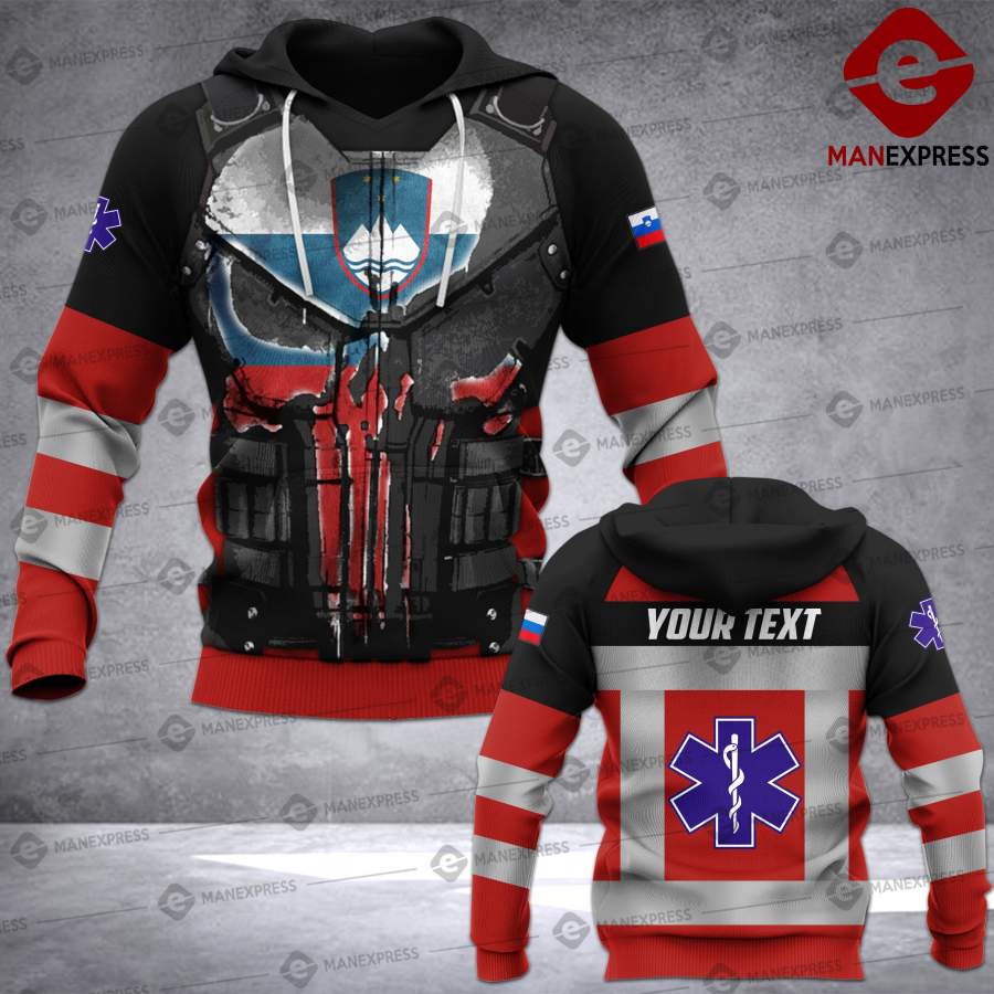 ARMOR LMT CUSTOMIZED SLOVENIAN EMS – PARAMEDIC SLOVENIA 3D HOODIE VLIN