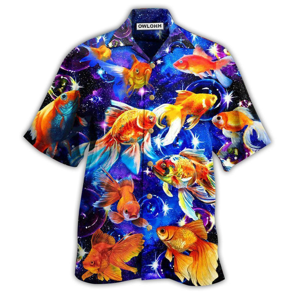 Fish Goldfish In The Galaxy Hawaii Shirt Ha75676