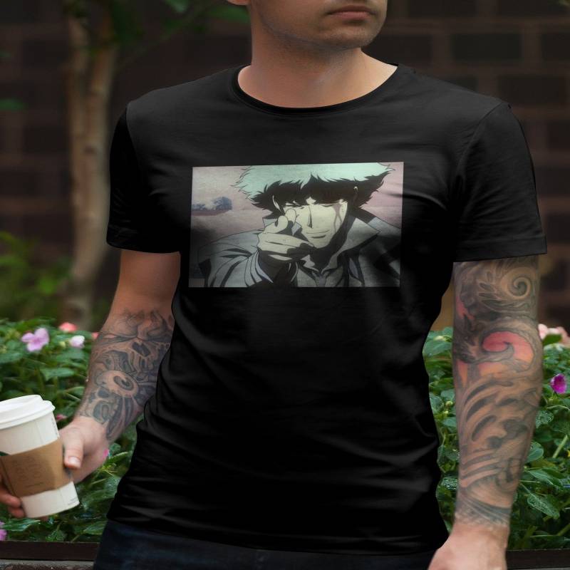 Crushtee Spike Spiegel Bang shirt, 14 colors,Cowboy Bebop,Space Cowboy shirt,90s anime,anime shirt,retro anime,aesthetic,art shirt,Unisex Tee