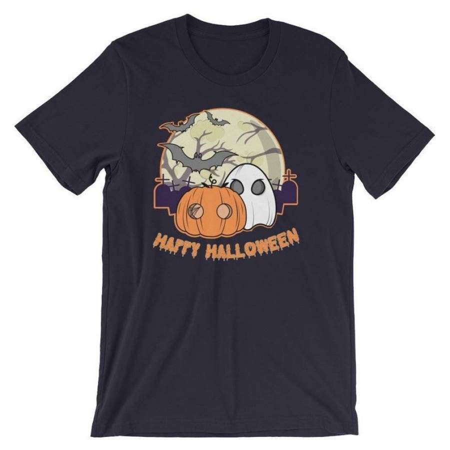 Halloween Shirt - Happy Halloween T-Shirt - Funny Halloween Tshirt - Halloween Pumpkin- - Halloween Costume - Halloween Unisex T-Shirt 90s Halloween decorations