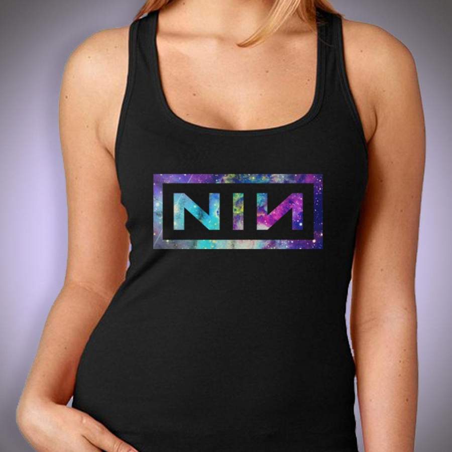 Nine Inch Nails Logo Galaxy Fox Women’S Tank Top T-Shirt