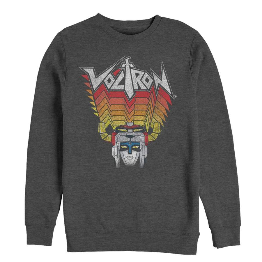 Voltron: Defender of the Universe Men’s Robot Stripes  Sweatshirt