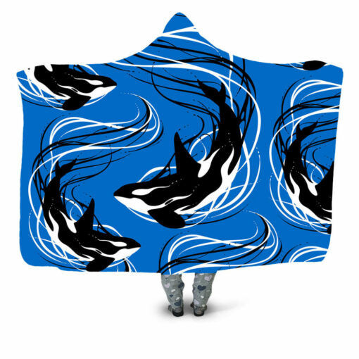 Lines Killer Whales Blanket