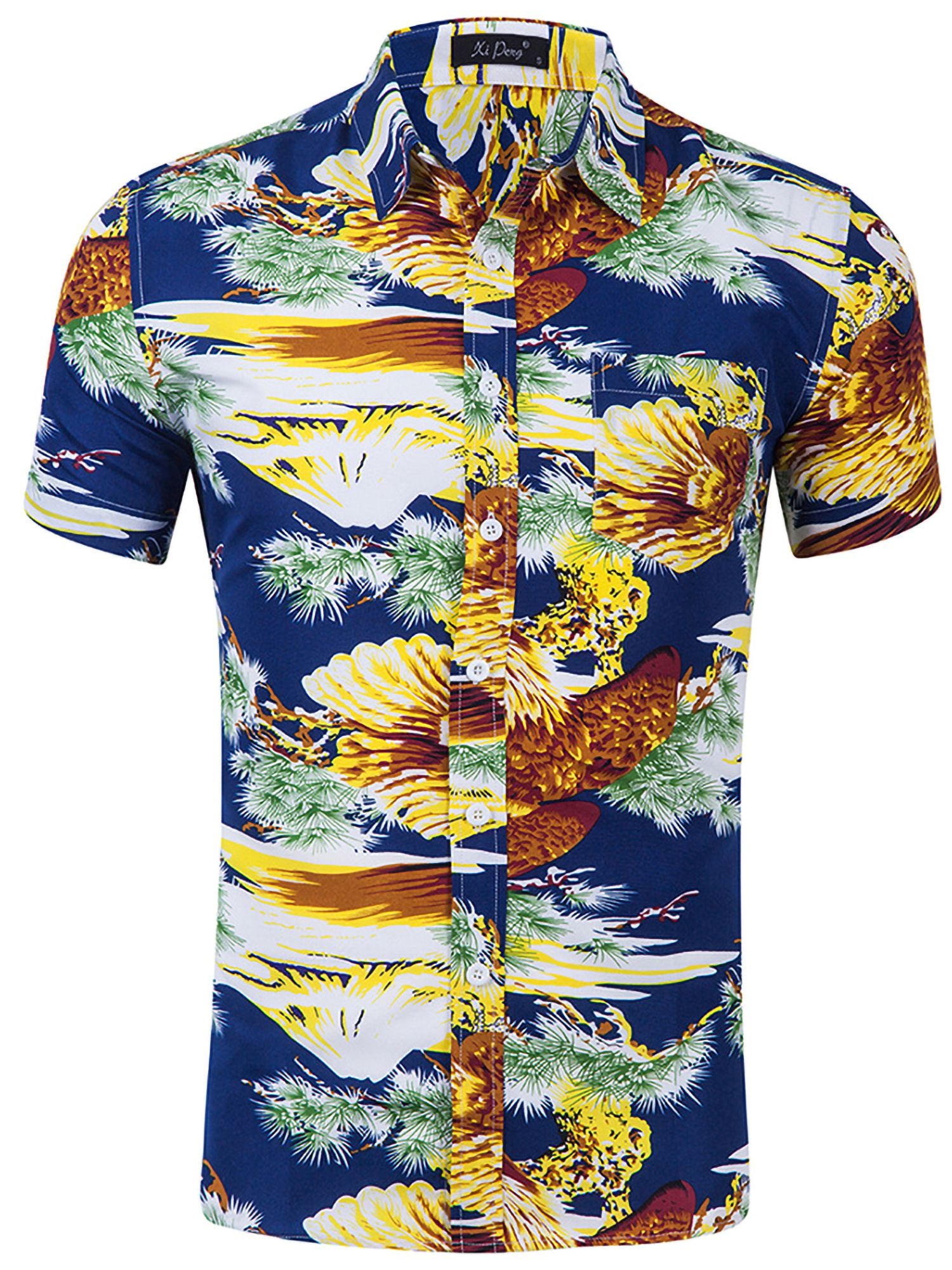 Hibiscus Floral Blue Amazing Design Hawaii Shirt Ha16965