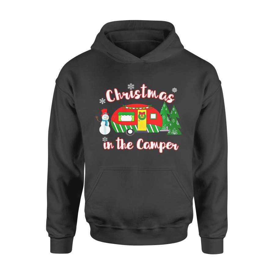 Christmas gift idea In The Camper Family PJ Top Cute Holiday Camping T-Shirt – Standard Hoodie