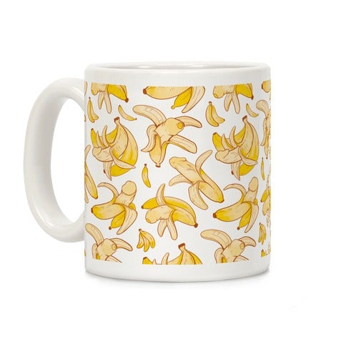 Banana Penis Pattern Coffee Mug – Taxas Trend Shop