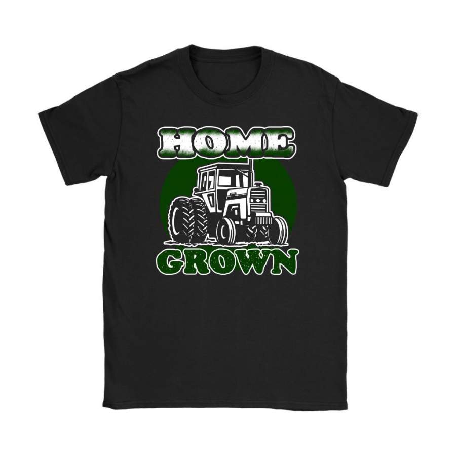 Farmer Farm Tractor Shirt Home Grown Gildan Womens T-Shirt