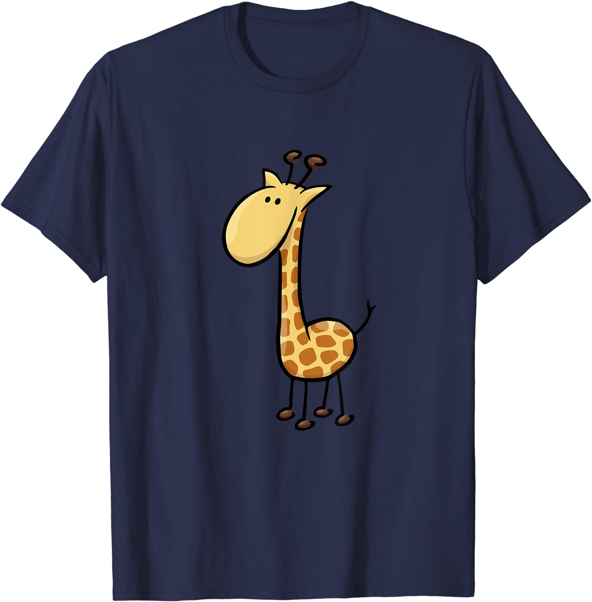 Cool Cartoon Animal Cute Giraffe T-Shirt