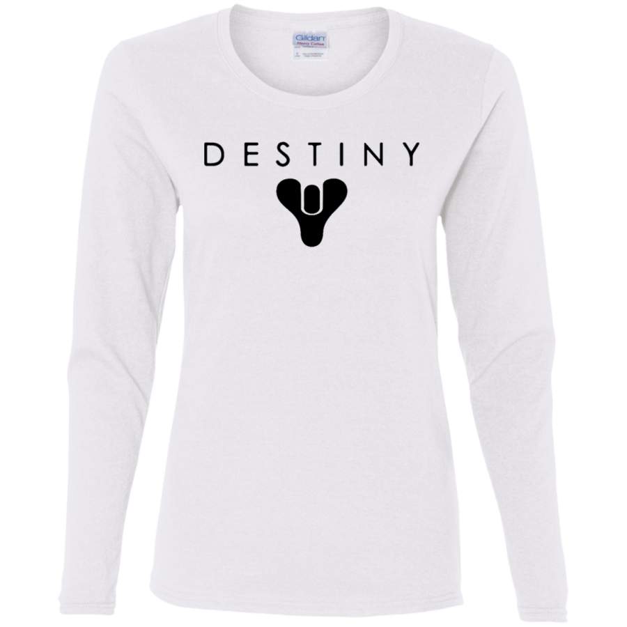 AGR Destiny Logo Ladies’ Cotton LS T-Shirt