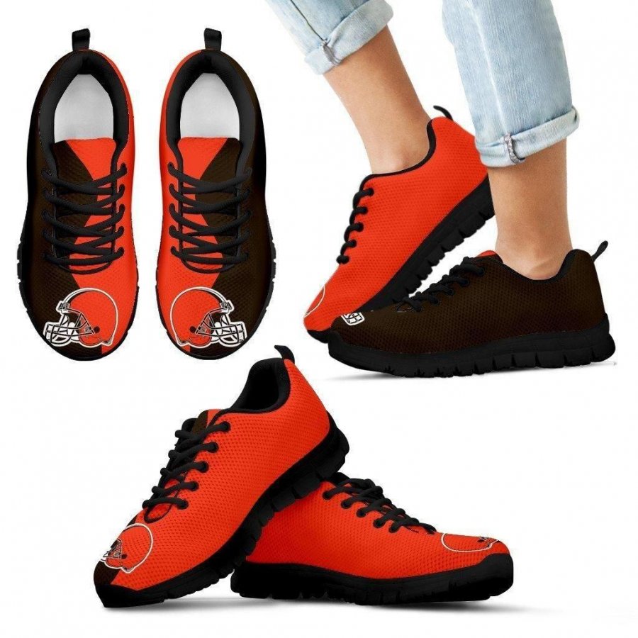 Two Colors Trending Lovely Cleveland Browns Sneakers #795