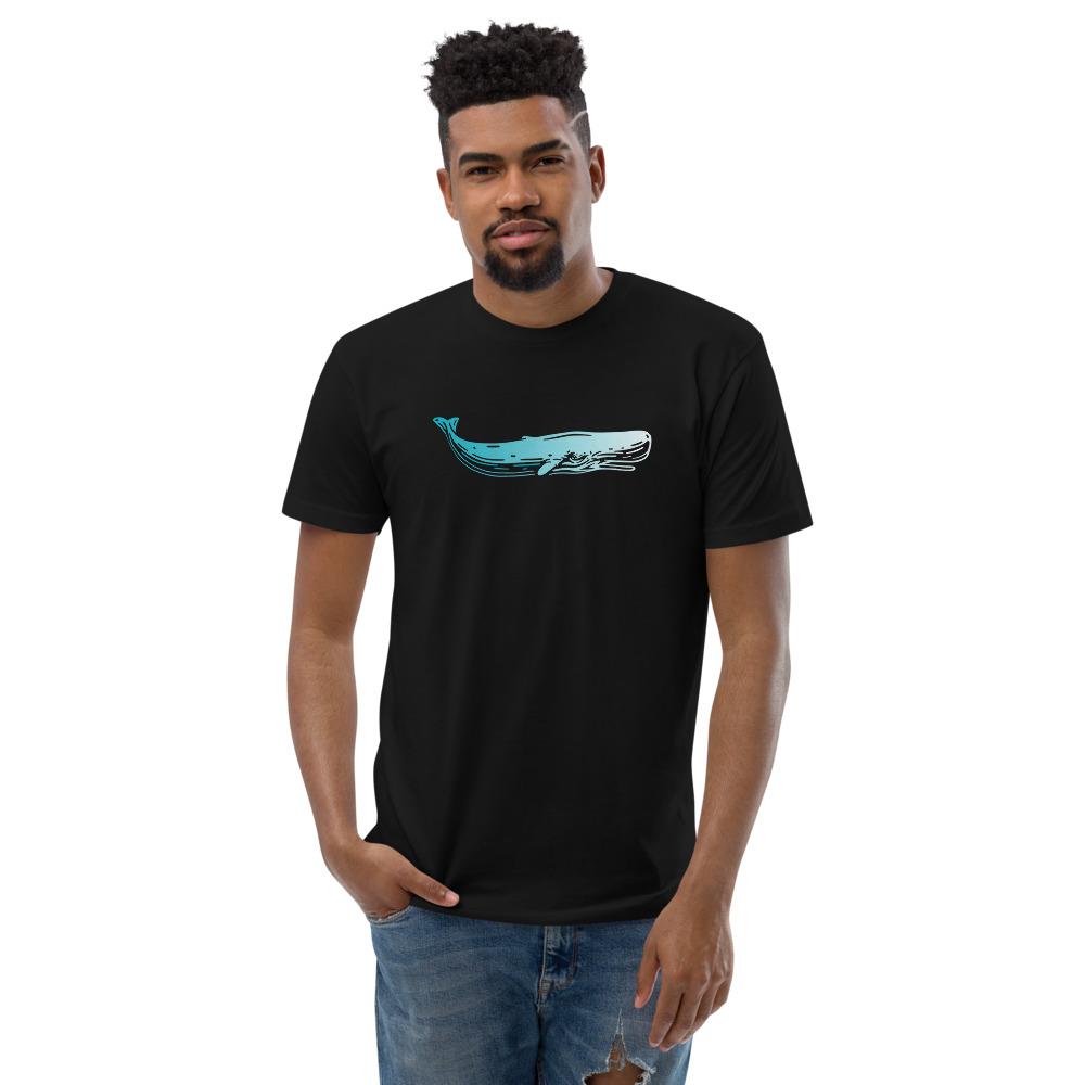 Sperm Whale Short Sleeve Men’S Fitted T-Shirt