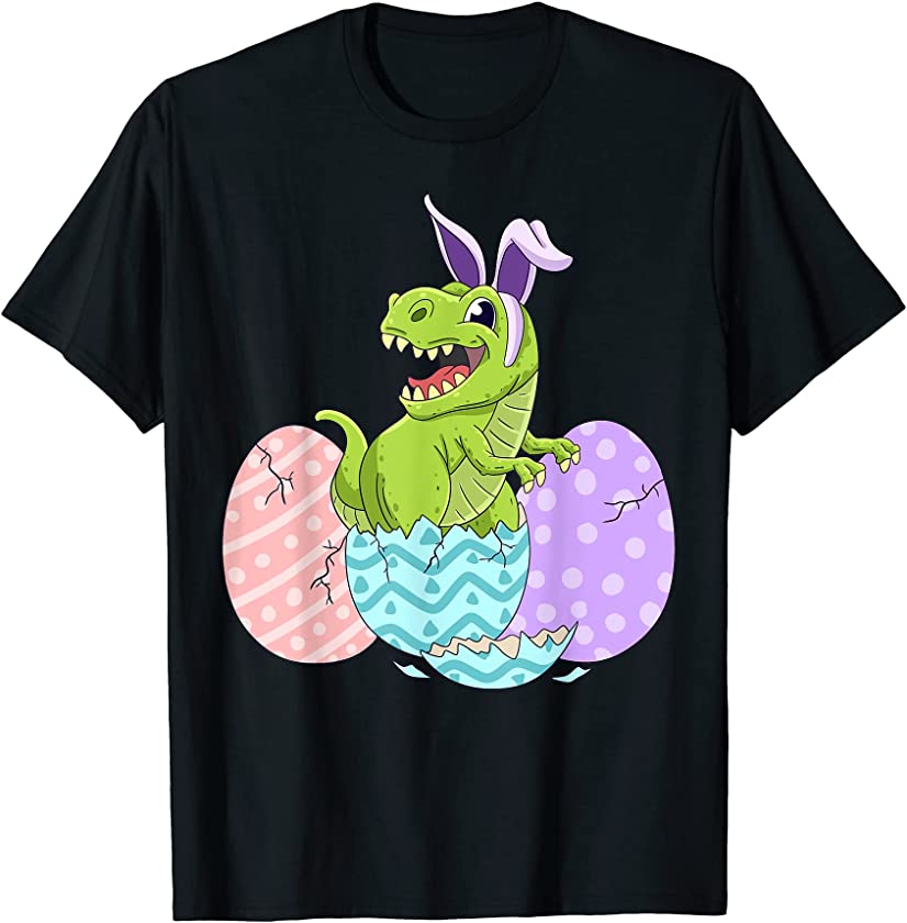 T Rex Bunny Easter Dinosaur Costume Easter Day Toddler Kids T-Shirt