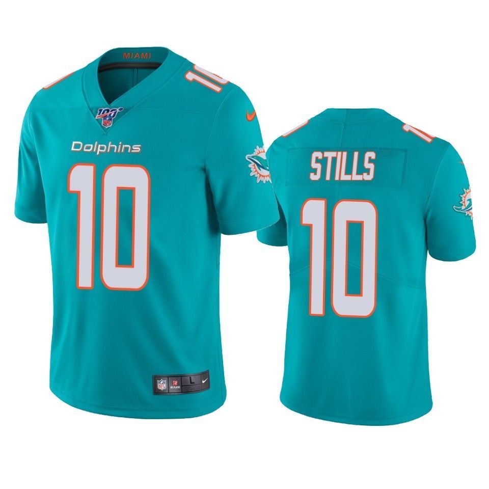 Dolphins Kenny Stills Limited Jersey Aqua 100Th Season