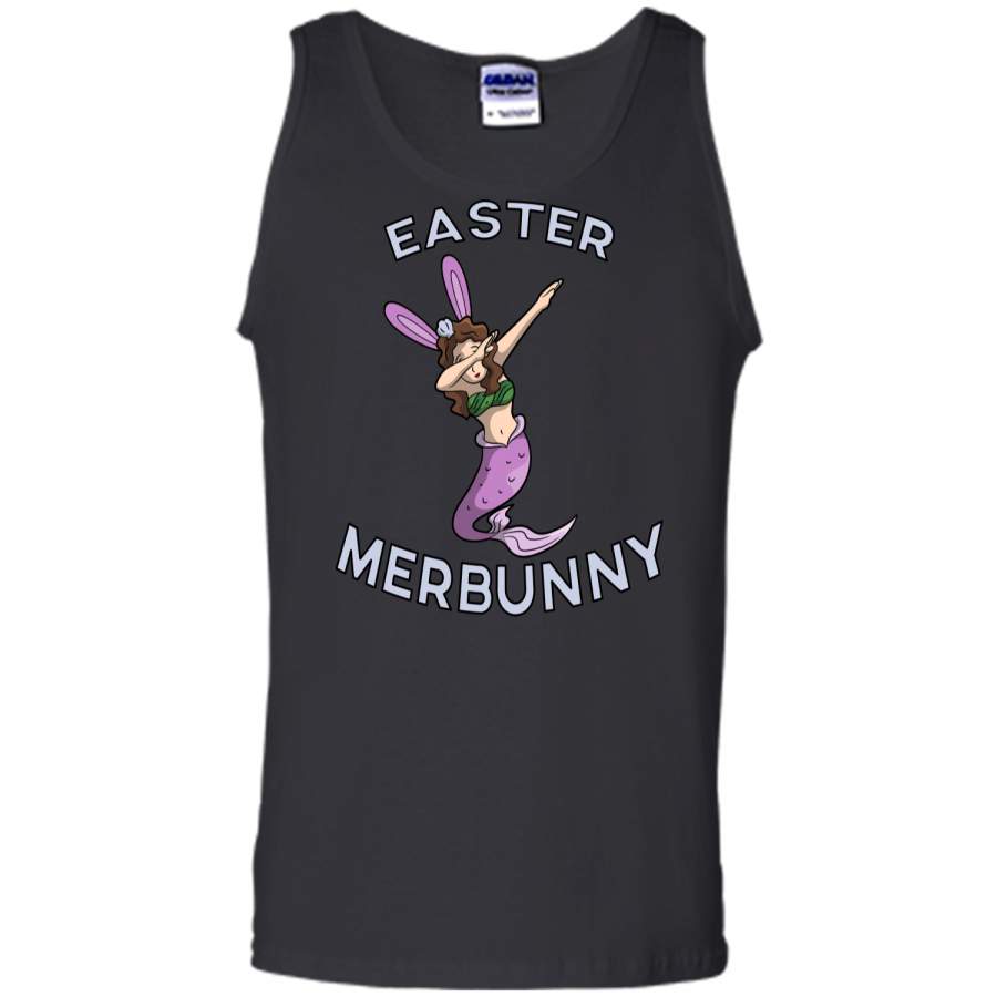 Dabbing Easter Bunny Shirt Easter Mermaid Merbunny T-shirt Tank Top