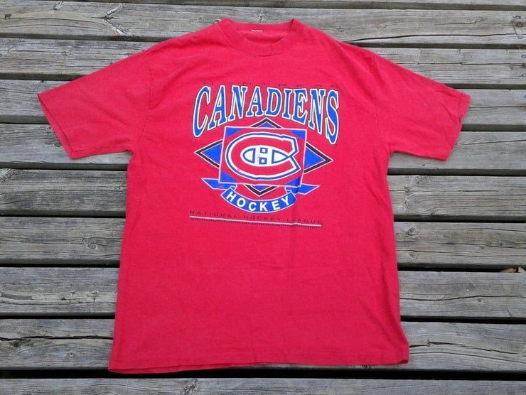 Vintage 90 S 1993 Montreal Canadiens Red Shirt