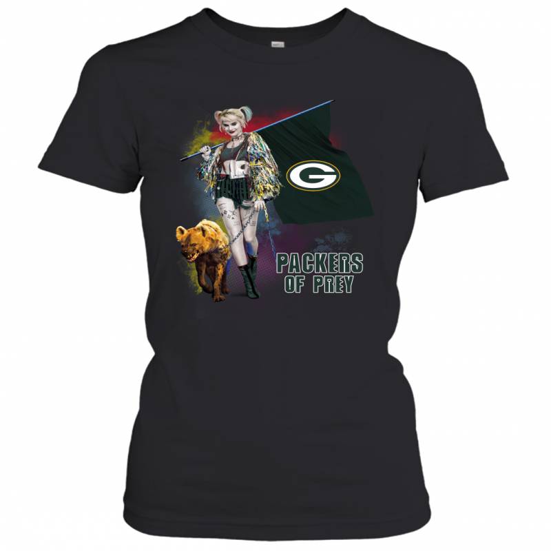 Harley Quinn flag Green Bay Packers Of Prey Women’s T-Shirt