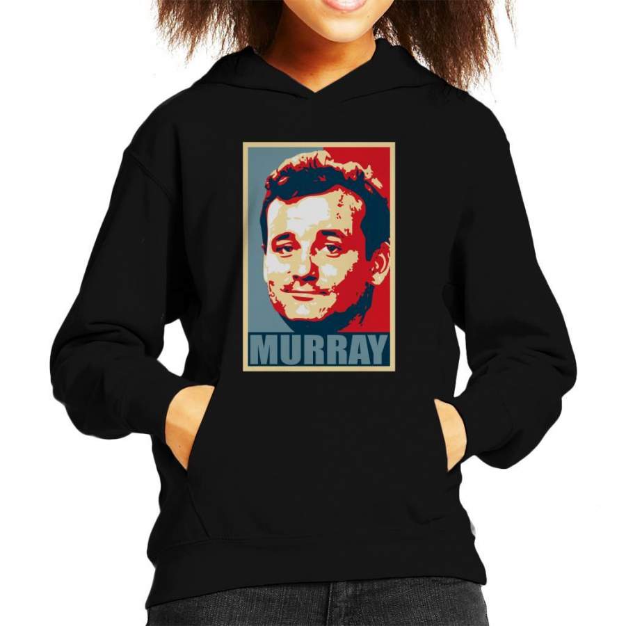 Bill Murray Campaign Poster Mix Kid’s Hooded Sweatshirt