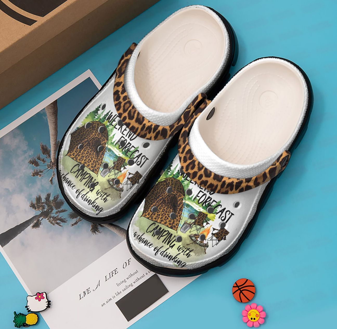 Camping Personalized Clog, Custom Name, Text, Color, Number Fashion Style For Women, Men, Kid, Print 3D Weather Forecast