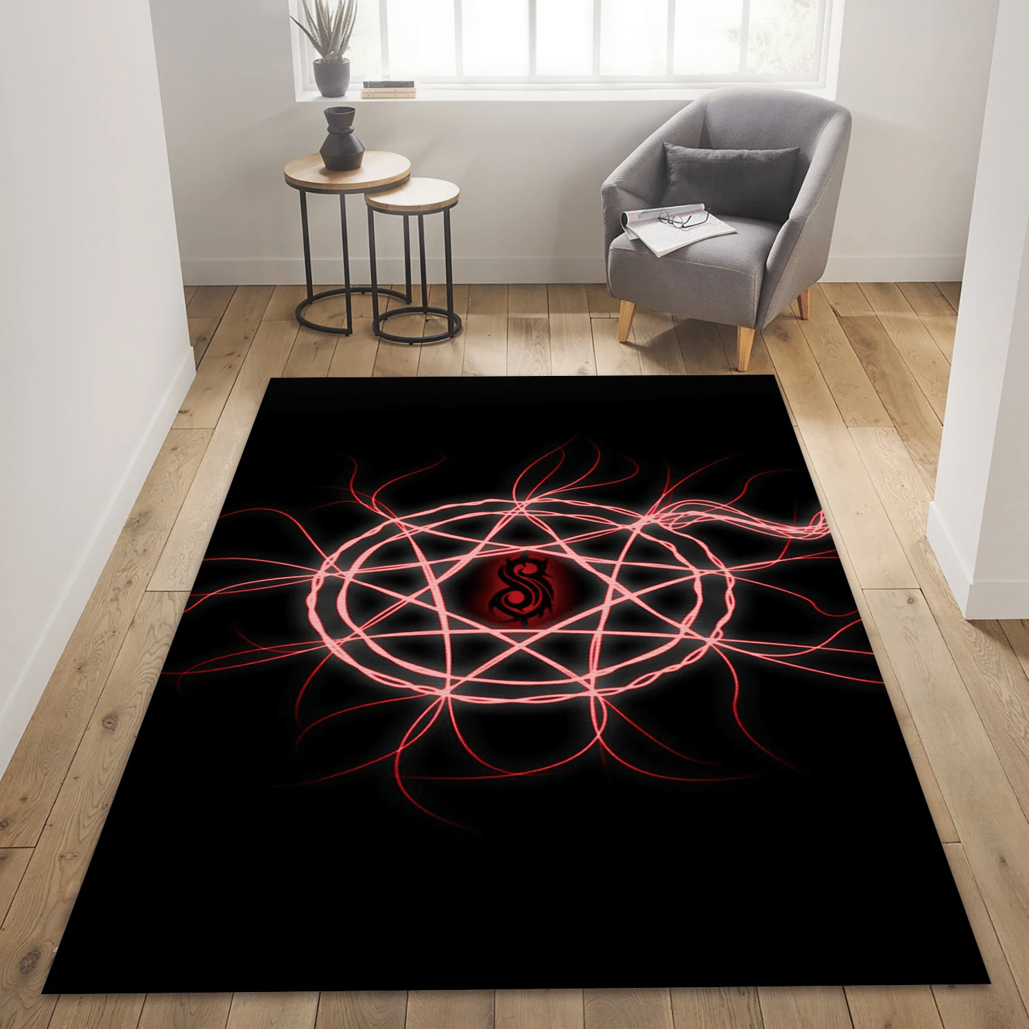 Slipknot Band Logo Area Rug, Living Room  Rug – Christmas Gift Us Decor