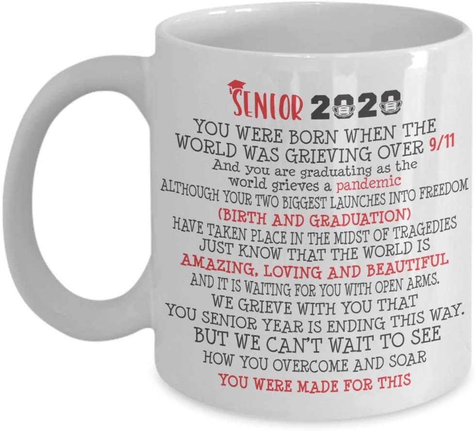 Senior 2020 Mug Graduation Gifts For Girl Boy Him Her – High School Class Of 2020 For Graduating Son Daughter From Mom Dad Grad Cup 15Oz