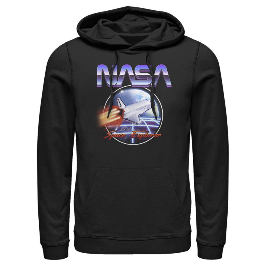 NASA Men’s Retro Space Explorer  Lightweight Hoodie