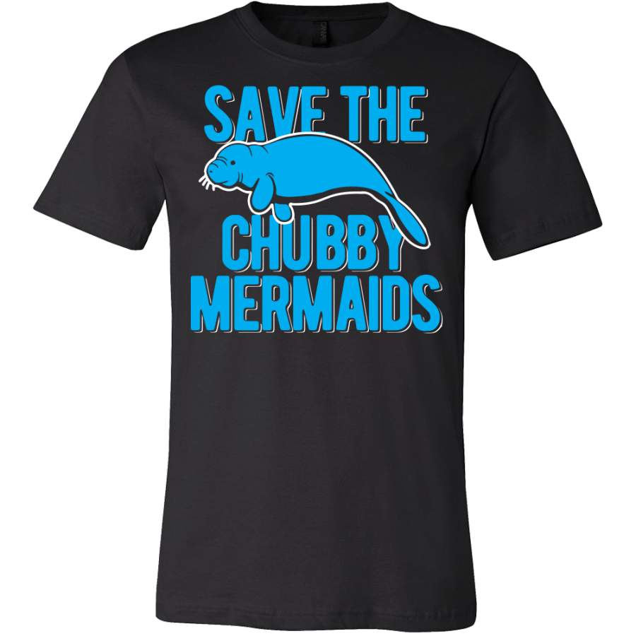 Save The Chubby Mermaids Shirt – Funny Manatee Animal Sea Tee