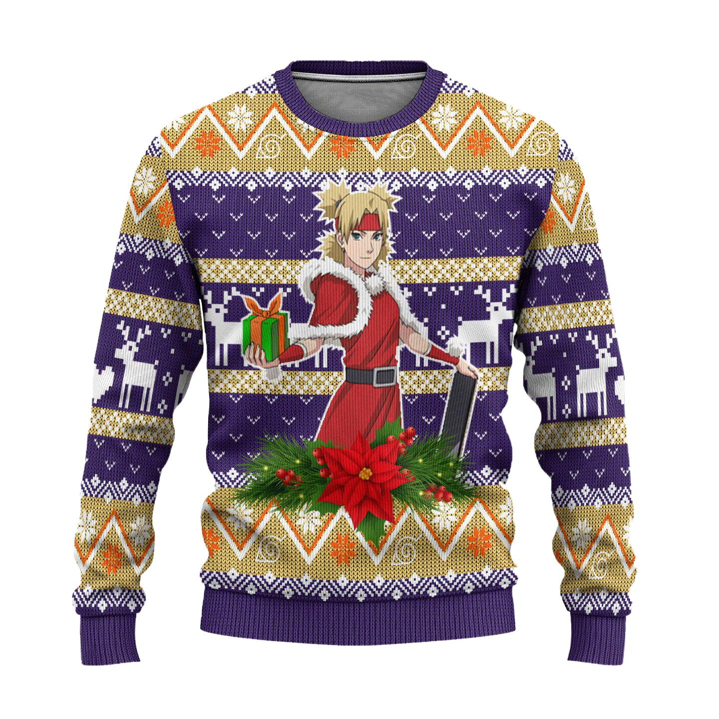 Temari Ugly Christmas Sweater Custom Naruto Anime Xmas Gift