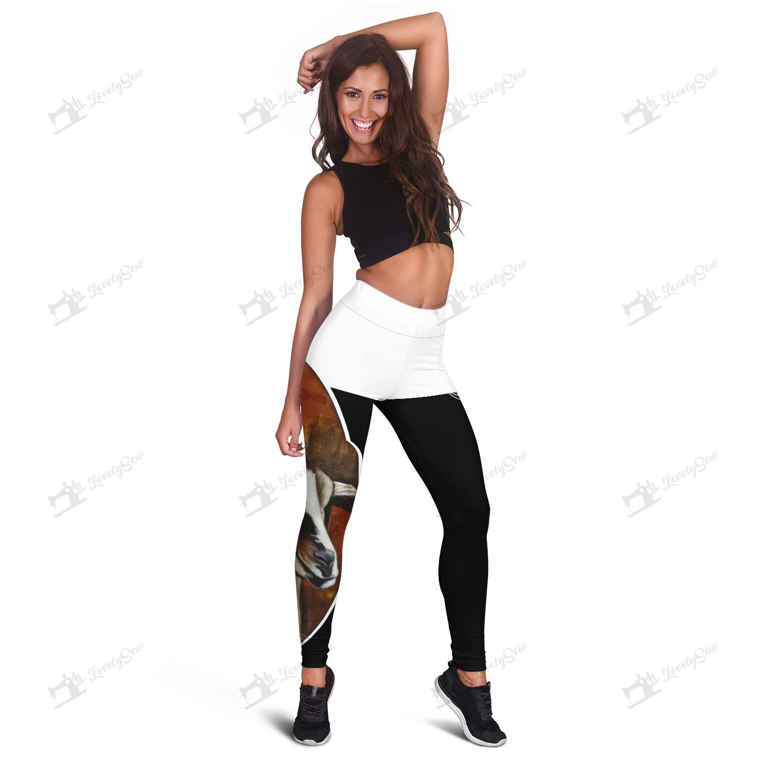 Love Goats Leggings and Hollow Tank Top BIL20122401
