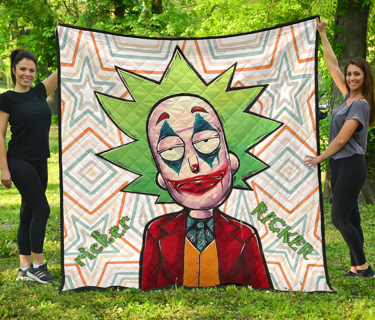 Horror Movie Premium Quilt | Ricker Rick Cosplay Joker Vintage Funny Quilt Blanket Nt090805