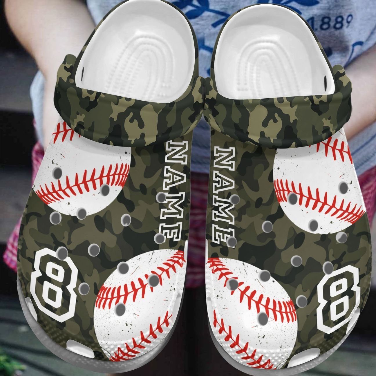 Baseball Personalized Clog, Custom Name, Text, Color, Number Fashion Style For Women, Men, Kid, Print 3D Love Baseball 1