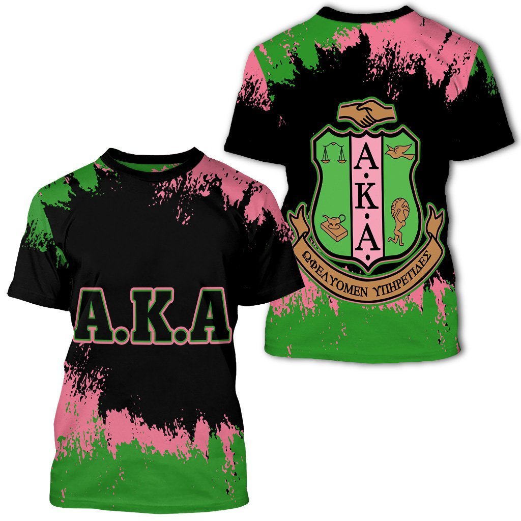 Greek Life T-Shirt – Alpha Kappa Alpha T-Shirt – Face Style – J4