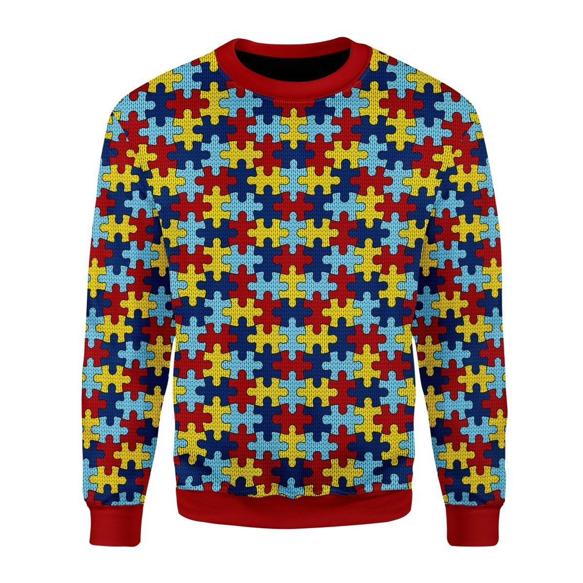 Autism Puzzel Ugly Christmas Sweater | Unisex | Adult | Us3468