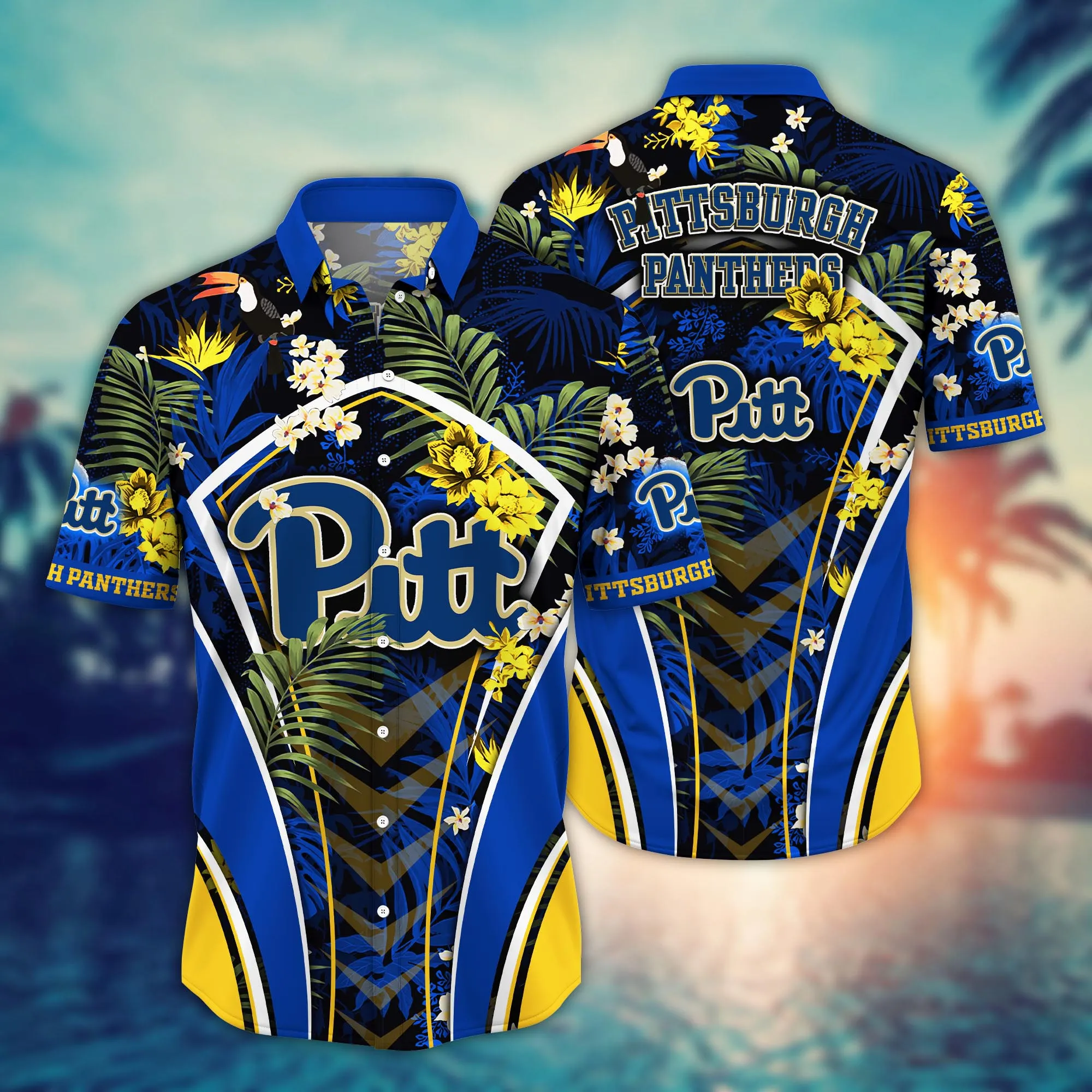 Pittsburgh Panthers NCCA Hawaiian Shirt Pool Days Aloha Shirt