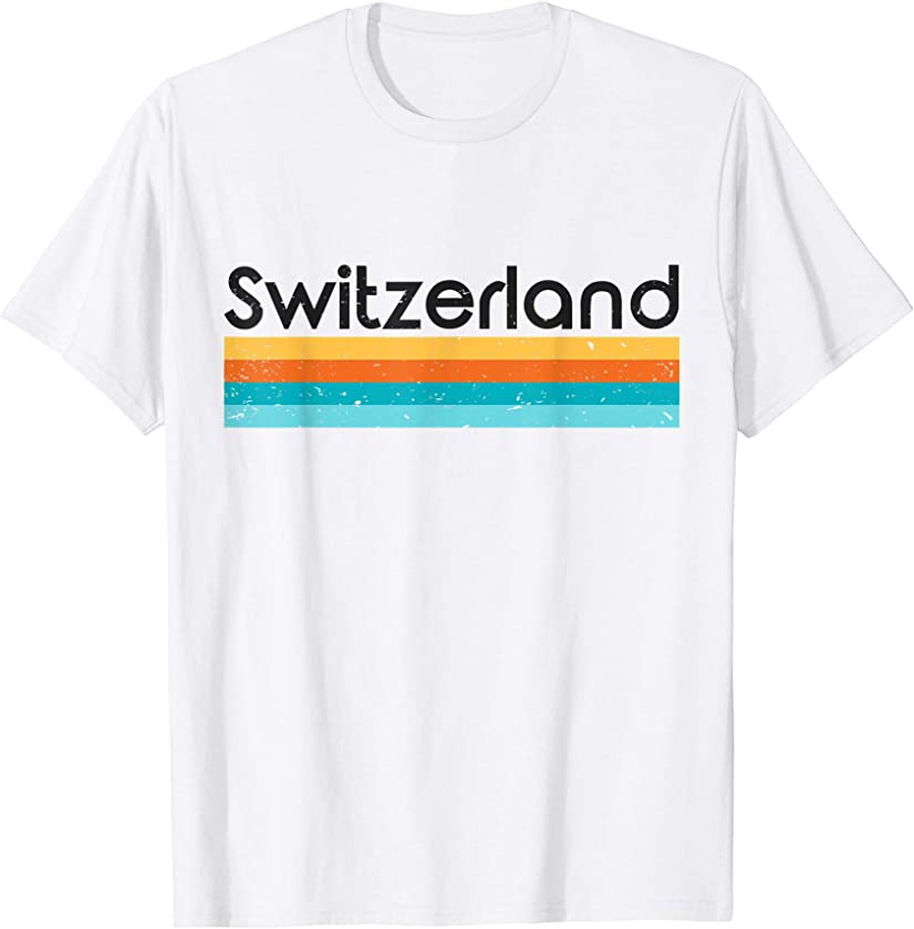 Vintage Switzerland Retro Design T-shirt